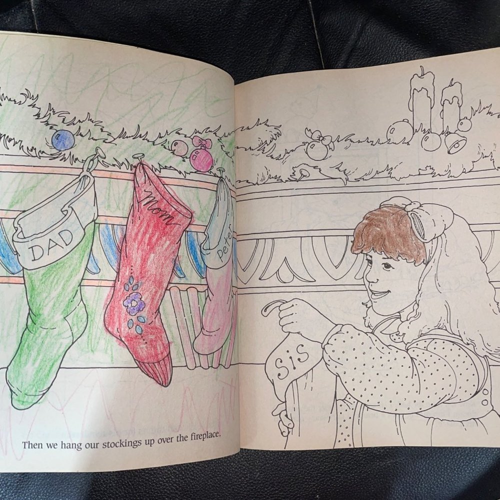 Christmas in Toyland vintage coloring book 1989 - Picture 9 of 14